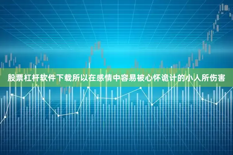 股票杠杆软件下载所以在感情中容易被心怀诡计的小人所伤害